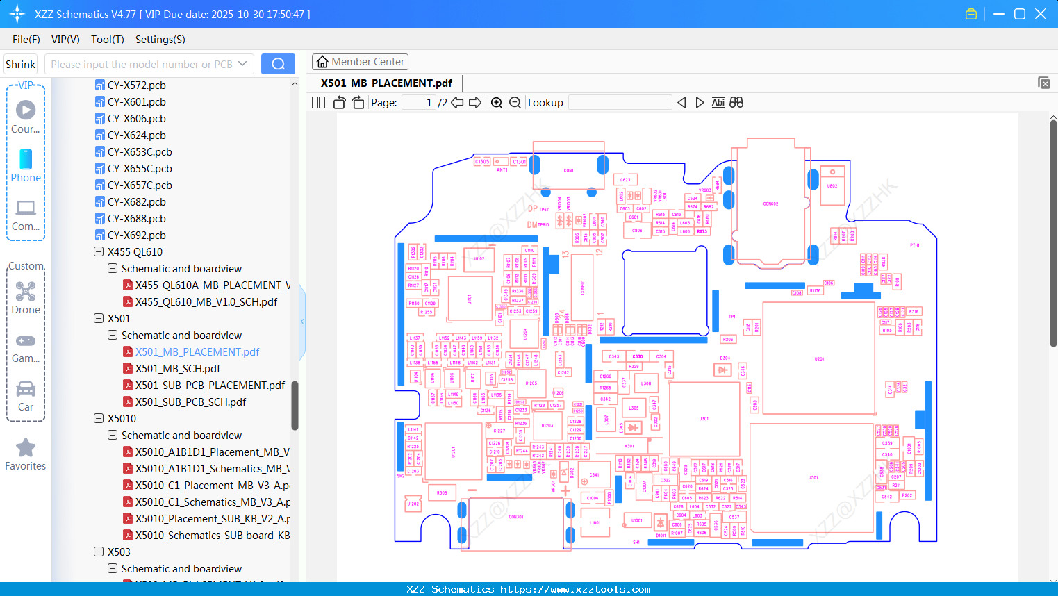 Infinix X501_MB_PLACEMENT